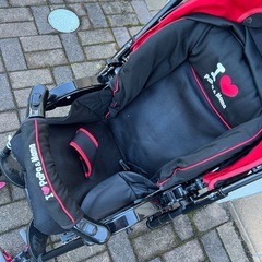 Papa＆mama ベビーカー 赤色の画像