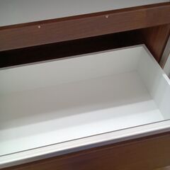 ★リユースのサカイ水戸店★レンジ台ﾎﾜｲﾄ×ﾌﾞﾗｳﾝH185.5×D50×W140.5クリーニング済みMT6836の画像