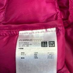 ユニクロダウンジャケットの画像