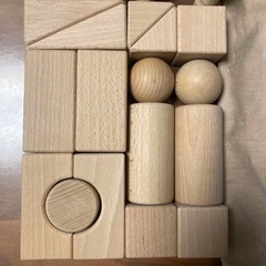 KOIDE x グランパパ 白木積み木セット 22ピース 日本製 granpapa 木製積み木 巾着袋付き　おかたづけ袋　日本製の画像