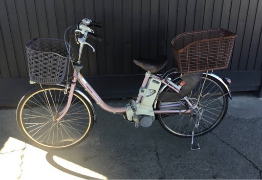 h-178△ 岐阜発/ パナソニック/viviDX/電動アシスト自転車/24インチ/3段変速/バッテリー6.6Ah/充電器なし/走行確認/現状品/管20s/R7.3/15 △ A-275△ v 岐阜発/パナソニックviviDX/電動アシスト自転車/24インチ