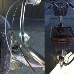 A-275△ v 岐阜発/パナソニックviviDX/電動アシスト自転車/24インチ/バッテリー8.9Ah/充電器なし/ジャンク/充電不可/現状品/R7.11/3△の画像