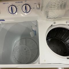 【美品💖中古】洗濯機　ハイアール　JW-W55G（W)　5.5kg　2023年製🐶「ジモティ見た」でドリンクプレゼント中‼🐶の画像