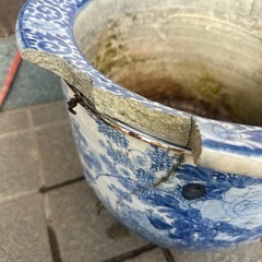 此方も明治の物かと思われます瀬戸焼？欠損ありますの画像