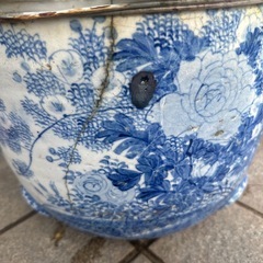 此方も明治の物かと思われます瀬戸焼？欠損ありますの画像