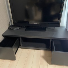 テレビボード　ブラックの画像