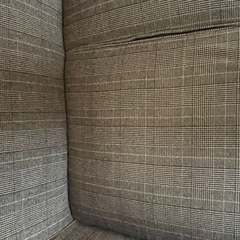 ソファ（2P・ブラウンチェック）の画像