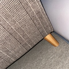 ソファ（2P・ブラウンチェック）の画像
