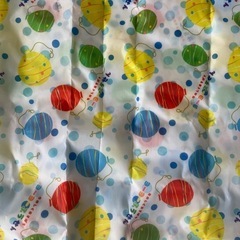 ぎゅっと 布小物作家ぎゅっと。の ヨーヨー エコバッグ 水色 2019年 未使用自宅保管品  の画像