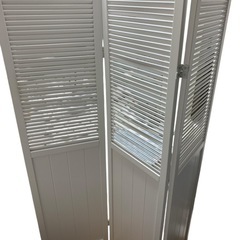 パーテーション ホワイト 3連 163×140×2cmの画像