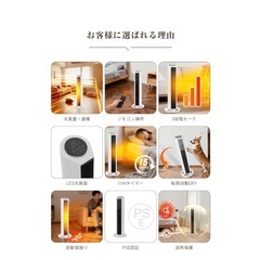 セラミックヒーター 2秒速暖 電気ヒーターの画像