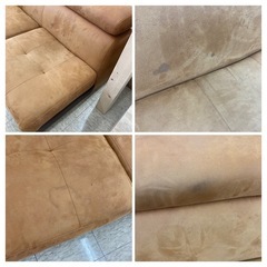 【ジモティー割引で最大15％OFF⭐️】ソファー　2点セット　コーナーソファー　フロアソファー　ブラウンの画像