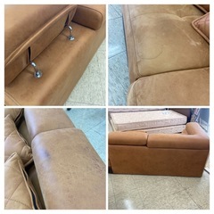 【ジモティー割引で最大15％OFF⭐️】ソファー　2点セット　コーナーソファー　フロアソファー　ブラウンの画像