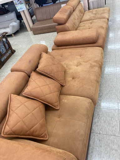 【ジモティー割引で最大15％OFF⭐️】ソファー　2点セット　コーナーソファー　フロアソファー　ブラウン