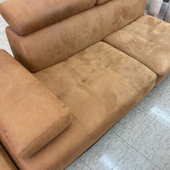 【ジモティー割引で最大15％OFF⭐️】ソファー　2点セット　コーナーソファー　フロアソファー　ブラウンの画像