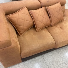 【ジモティー割引で最大15％OFF⭐️】ソファー　2点セット　コーナーソファー　フロアソファー　ブラウンの画像