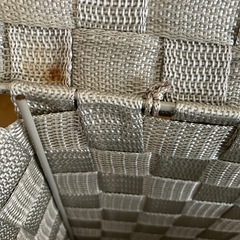 ニトリ　カゴ　ベージュ系の画像