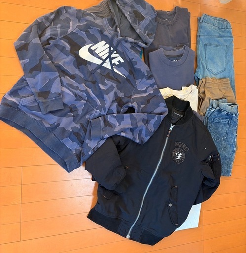 男児洋服まとめ売り14点　160〜170サイズ 男の子洋服、160サイズ、14点まとめ売り、美品〜中古服、NIKEとadidas