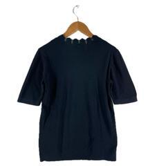 AMERICAN HOLIC AMERICAN HOLIC 半袖ニット コットン ネイビー レディース M【古着】【中古】の画像