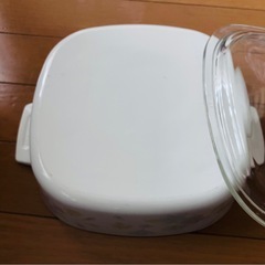 CORNING WARE コーニングウェア キャセロール 両手鍋 ガラス蓋付きの画像