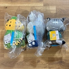 ズートピア2 こてっとぺったん BIGぬいぐるみ ジュディアソート 全3種　ジュディ パウバート クロウハウザー 3個セットの画像