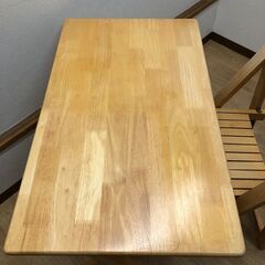 stp-3675　折りたたみデスクセット　ナチュラル　木製　デスク　チェア　テーブル　フォールディング　コンパクト　机　椅子の画像