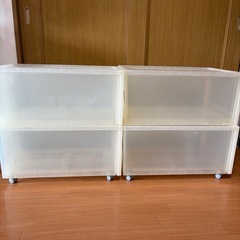 【お譲り先決まりました】ポリプロピレン衣装ケース　大×4個の画像