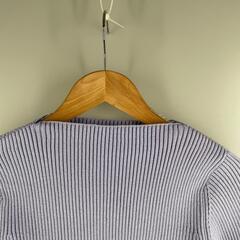 ノーブランド  長袖ニット ポリエステル ブルー レディース one【古着】【中古】の画像