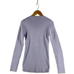 ノーブランド  長袖ニット ポリエステル ブルー レディース one【古着】【中古】の画像