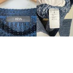 AZUL by moussy アズールバイマウジー 長袖ニット アクリル メンズ S【古着】【中古】の画像