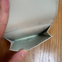 ロエベ　トライフォールドウォレット　ライトセラドン　三つ折り財布　loeweの画像