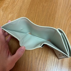 ロエベ　トライフォールドウォレット　ライトセラドン　三つ折り財布　loeweの画像