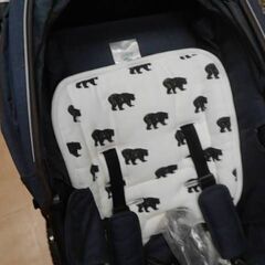 エアバギー　ココブレーキセット(ベビーカー本体、フットマフ、別売りポンプ、レインカバー、オーガナイザーバッグ)　A17825の画像