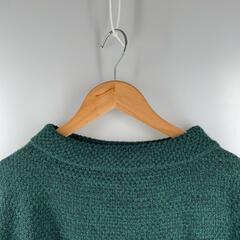 Simplicite シンプリシテェ 長袖ニット ポリエステル グリーン レディース【古着】【中古】の画像