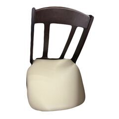  【ドリーム池田店♪ジモティ割対象品】ダイニング4点セット　ダークブラウン　ベンチ×1/イス×2/テーブル×1【99680000038608】の画像