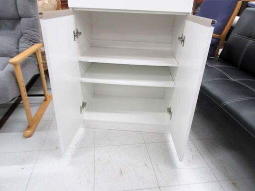 食器棚 幅60×奥行40×高さ178cm ニトリ フォルムN SK1860 ホワイト キャビネット キッチン収納 収納家具 NITORI 苫小牧西店