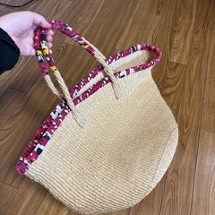 カゴバック　トートバッグの画像