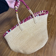 カゴバック　トートバッグの画像