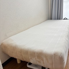 マットレスシングルベッドの画像