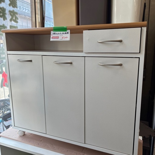 キャスター付き収納棚 (篩屋) 伊那八幡の収納家具《食器棚、キッチン 