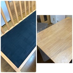 ★NEW【取引き中】机保護マット付き* ナフコ TWO-ONE STYLE ダイニングテーブルセットの画像