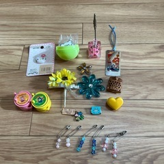 お子様色々セット（空容器・スタンプ・ボタン・照明等）の画像