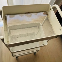 キッチンワゴン　ホワイトの画像