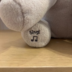 象のぬいぐるみ 音楽再生機能付きの画像