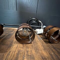 ニトリ シーリングライト Nウッドリング LED電球付き ダークブラウンの画像