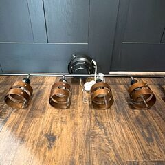 ニトリ シーリングライト Nウッドリング LED電球付き ダークブラウンの画像