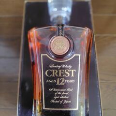 サントリーウイスキー　クレスト12年　箱付きの画像