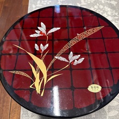 和柄 蓋付き菓子器 金彩 来客用 お正月の画像