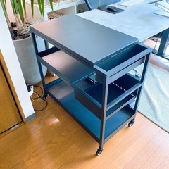 IKEA TROTTEN トロッテン デスクワゴン スチールの画像