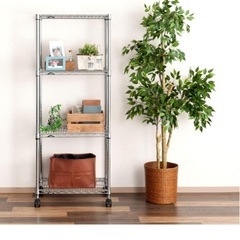 【美品】スチールラック　キャスター付きの画像